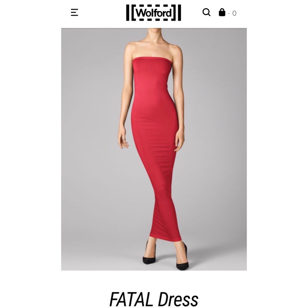 NWT Wolford FATAL dress S - Lipstick